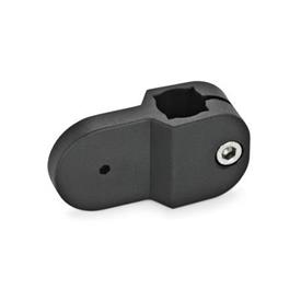 EN 176 Plastic Work Gripper Blocks, for Sensors / Reflectors Type: F - For inserting specific drillings