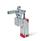 GN 862 Steel Pneumatic Toggle Clamps, with Vertical Mounting Base Type: APV - U-bar version with, two flanged washers