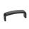 GN 422.1 Aluminum Die-Cast Cabinet U-Handles, with Tapped Holes Finish: SW - Black, RAL 9005, textured finish