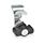 GN 115.8 Zinc Die-Cast Cam Latches with Hook, with Plastic Operating Elements Type: KG - With wing knob
Identification no.: 2 - With latch bracket
Finish (Housing collar): SW - Black, RAL 9005, textured finish