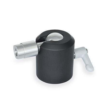 GN 784 Aluminum Swivel Ball Joint Type: A - Ball with internal thread
Identification no.: 1 - Clamping with adjustable lever
