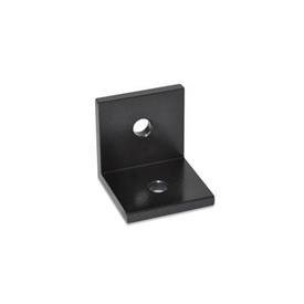 GN 970 Soportes de conexión de acero / aluminio, en L, con lados iguales Material: STB - Acero estructural<br />Tipo: B - Con orificio