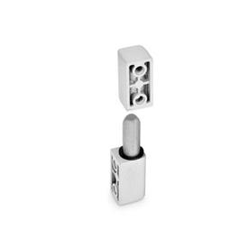 GN 161.1 Zinc Die-Cast Lift-Off Hinges  Color: SR - Silver, RAL 9006, textured finish
