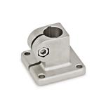 Stainless Steel Base Plate Connector Clamps, with 4 Mounting Holes