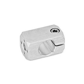 GN 478 Aluminum, Attachment Mounting Clamps Finish: MT - Matte, tumbled finish