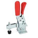Steel Vertical Acting Toggle Clamps, with Safety Hook, with Horizontal Mounting Base