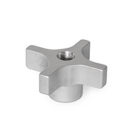 CKSQ Aluminum Quick Release Hand Knobs, with Tapped Through Bore 