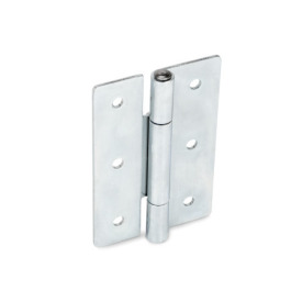 GN 136 Steel Sheet Metal Hinges, Square or Vertically Extended Material: ST - Steel<br />Type: B - With through holes<br />Length: l2 (1,5) - 1.5 times extended