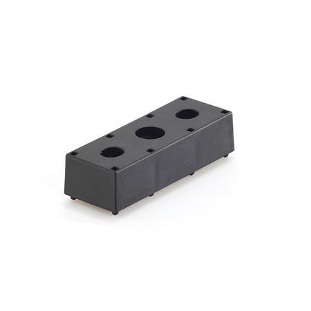 EN 646.7 Plastic Mounting Brackets and Supports, for Roller Track Assemblies Type: B - Block