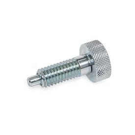  LRSP Steel Hand Retractable Spring Plungers, Lock-Out, with Knurled Handle Type: ST - Steel