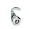 GN 115.8 Zinc Die-Cast Cam Latches with Hook, Operation with Socket Key Finish (Housing collar): CR - Chrome plated finish
Type: DK - With triangular spindle
Identification no.: 1 - Without latch bracket
