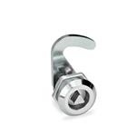 Zinc Die-Cast Cam Latches with Hook, Operation with Socket Key