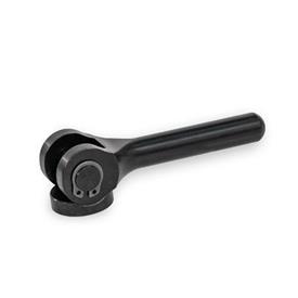 GN 9027 Steel Spiral Cam Lever Type: B - With contact plate