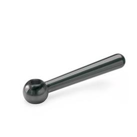 DIN 99 Steel Clamping Levers, Tapped or Plain Bore Type Type: M - Straight lever with tapped bore