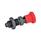 GN 817 Steel Indexing Plungers, Lock-Out and Non Lock-Out, with Multiple Pin Lengths, with Red Knob Type: CK - Lock-out, with lock nut
Color: RT - Red, RAL 3000, matte finish