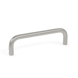 GN 425.3 Poignées étriers en inox, avec les trous d'alignement, soudables 