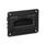 EN 825.2 Plastic Folding Handles with Recessed Tray, with Spring-Loaded Return Color: SW - Black, RAL 9005, matte finish