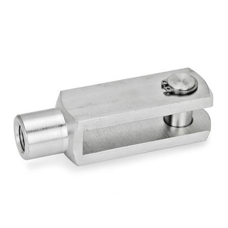 GN 751 Metric Size, Stainless Steel Clevis Fork Joints, With Circlip ...