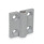 GN 437.4 Zinc Die-Cast Hinges, with 4 Indexing Positions Type: 3 - Holding torque 2.5 Nm
Color: SR - Silver, RAL 9006, textured finish
