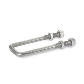 GN 951.2 Steel Square U-Bolts, for Latch Type Toggle Clamps GN 852 / GN 852.1 / GN 852.3 