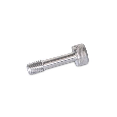 GN 912.2 Stainless Steel Socket Cap Screws, with Recessed Stud for Loss Protection 