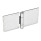 GN 136 Stainless Steel Sheet Metal Hinges, Horizontally Extended Material: NI - Plain finish
Type: A - Without bores
Bildvarianten: l1 (e) - on one side elongated