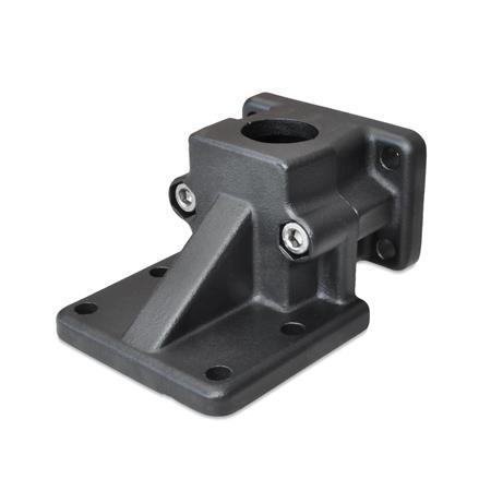 GN 171 Abrazadera de conexión con placa base de aluminio, montaje dividido Bildzuordnung: B - Orificio
Acabado: SW - Negro, RAL 9005, acabado texturizado