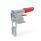 GN 851.4 Steel / Stainless Steel Vertical Latch Type Toggle Clamps, for Pulling Action, with Lock Mechanism Type: T3L - With square U-bolt, with catch
Material: ST - Steel