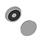 GN 53.1 Plastic Retaining Magnets, Disk-Shaped Color: GR - Gray, RAL 7040
