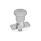 GN 822.12 Stainless Steel Mini Indexing Plungers, Lock-Out and Non Lock-Out, with Mounting Flange Type: CN - Lock-out, with stainless steel knob
