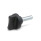 EN 531.5 Plastic, Wing Screws, Steel / Stainless Threaded Stud Material: ST - Steel