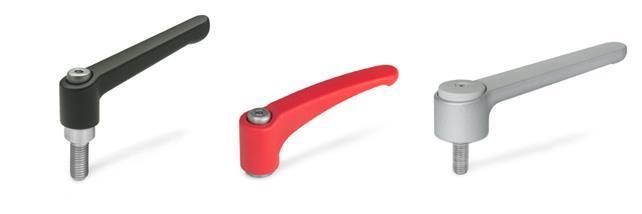 M10x25mm Lever 63mm screw Adjustable clamping lever Red 