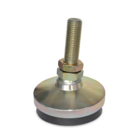  AVM Inch Thread, Steel &quot;Anti-Vibe®&quot; Anti-Vibration Leveling Mounts, Threaded Stud Type Type: B - With light duty pad