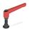 GN 306 Zinc Die-Cast Adjustable Levers, with Steel Special-Tipped Threaded Studs Color: RS - Red, RAL 3000, textured finish
Type: KD - Ball end with swivel thrust pad