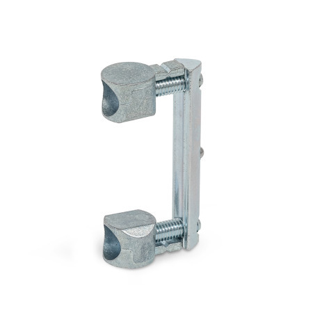 Raccords universels GN 22i: Zinc moulé sous pression, avec double tasseau, pour profilés en aluminium (système modulaire de type i)