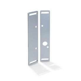 GN 139.3 Steel Flat Mounting Plates, for GN 139.1 / GN 139.2 Hinges 