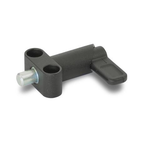 GN 612.9 Zinc Die-Cast Cam Action Indexing Plungers, Lock-Out, with Mounting Flange 
