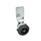 GN 115 Zinc Die-Cast Cam Latches, Black Powder Coated Housing Collar, Operation with Socket Key Type: DK - With triangular spindle