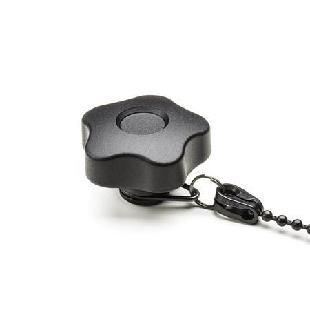 Five-Lobed Knobs EN 5337.13: Plastic, with Brass Tapped Insert, with Loss Protection