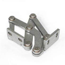 GN 7233 Stainless Steel Multiple-Joint Hinges, Concealed, with Opening Angle of 120° Type: R - Right-hand assembly angle bracket