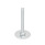 GN 40 Steel Leveling Feet, Tapped Socket or Threaded Stud Type Type (Base): A0 - Without rubber pad / cap
Version (Stud / Socket): S - Without nut, external hex at the bottom