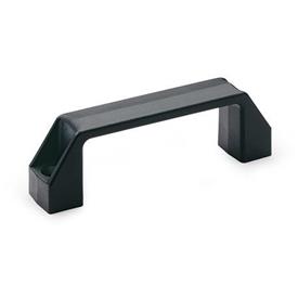 EN 528.2 Technopolymer Plastic Cabinet &quot;U&quot; Handles, for Mounting with Countersunk Screws 