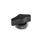 EN 5320 Technopolymer Plastic Torque Limiting Wing Nuts, with Steel Tapped Insert Color: SW - Black, matte finish