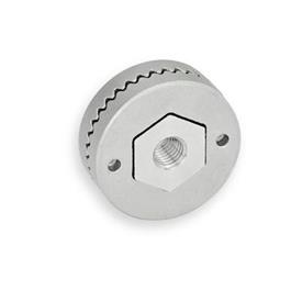 GN 188 Disques d'indexation en inox, à souder Type: B - With threaded bushing