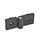 EN 159 Technopolymer Plastic Hinges, for Profile Systems Color: SW - Black, matte finish
Identification no.: 1 - Without safety adjustable levers