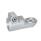 GN 276 Aluminium, noix de serrage orientables, à alésage rond Type: AV - Avec dentelures mâle
Finition: BL - Finition blanc, Finition grenaillée mate