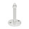 GN 23 Metric Thread, Stainless Steel Leveling Feet, Tapped Socket or Threaded Stud Type, with Turned Base, with Mounting Holes Type (Base): D1 - Fine turned, with rubber pad inlay, black
Version (Stud / Socket): VK - With nut, external hex at the top, wrench flat at the bottom