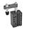 GN 875 Aluminum Pneumatic Swing Clamps, Rectangular Block Style Type: AC - Clamping arm with slotted hole, with two flanged washers and GN 708.1 spindle assembly