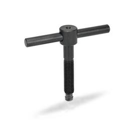 DIN 6304 Steel Tommy Screws, Stud Type with Fixed Bar Type: E - Without thrust pad