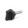EN 531.5 Vis papillon, plastique, goujon fileté en acier / inox 